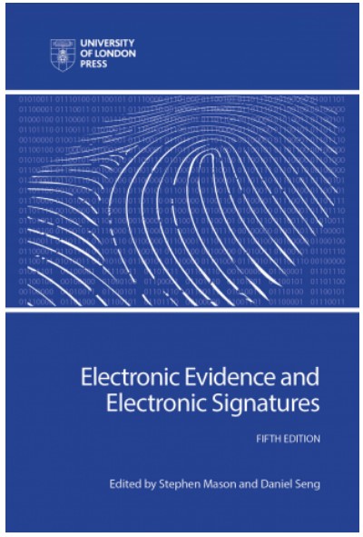 Cover of the 5th edition of Electronic Evidence and Electronic Signatures
